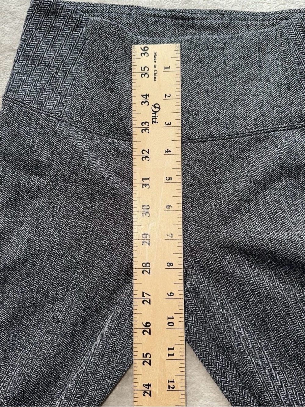 Athleta Delancey Herringbone Heathered Black & Gray High-Rise Leggings size XS - Picture 6 of 10